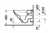 PACK INODORO SUSPENDIDO RIMLESS DURASTYLE DURAVIT